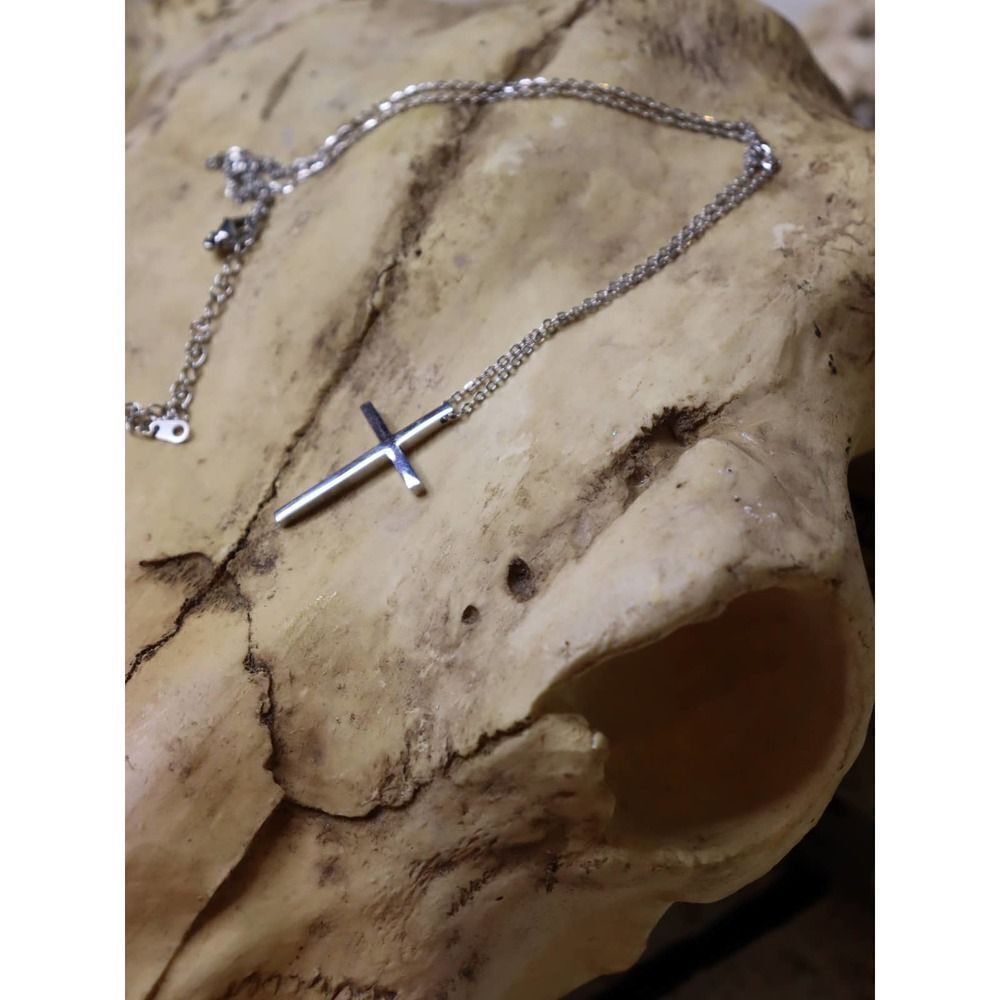 Minimalist Silver Cross